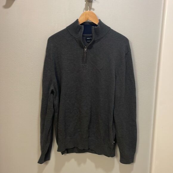 Nautica mens grey pullover sweater - Picture 2 of 7